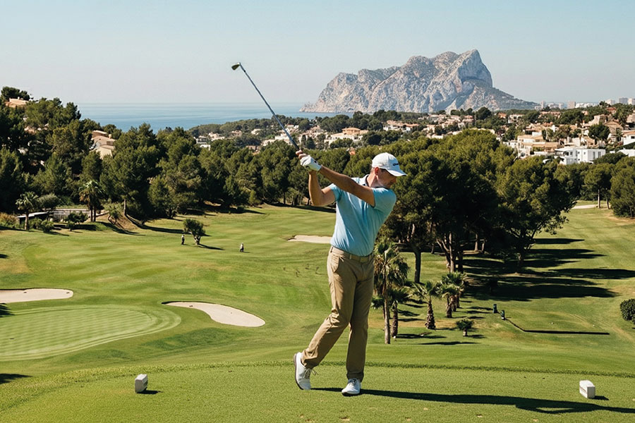 diseño e impresión de folleto tríptico para club de golf ifach